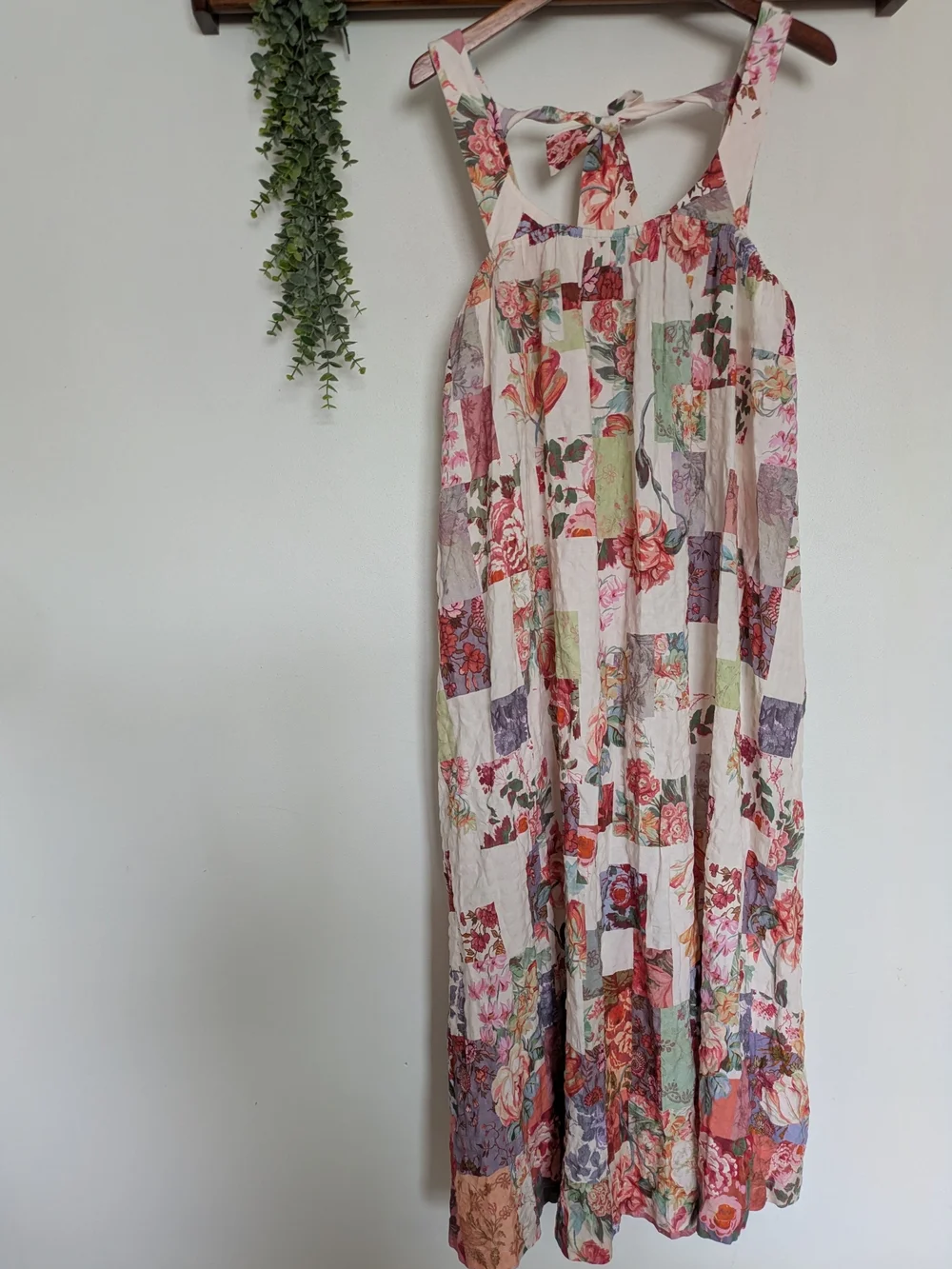 Anthropologie Lyre Floral Patchwork Maxi Sleep Gown | Boho Cottagecore Lounge
